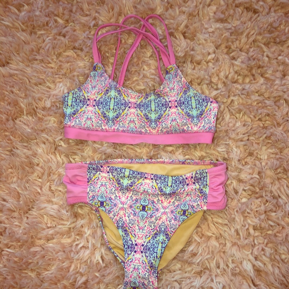 Cabana Life Girls Two Piece Swimsuit, size 7